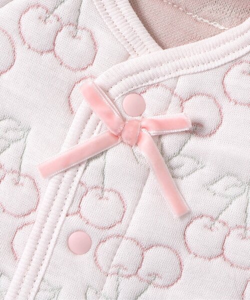 apres les cours（アプレレクール）の「キルトジャガードカバーオール（ロンパース・キッズ・アイボリー/ピンク・60/70/80）」の12枚目の写真