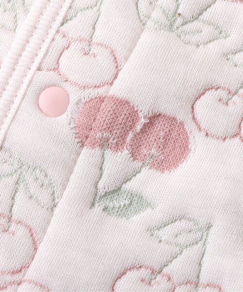 apres les cours（アプレレクール）の「キルトジャガードカバーオール（ロンパース・キッズ・アイボリー/ピンク・60/70/80）」の11枚目の写真