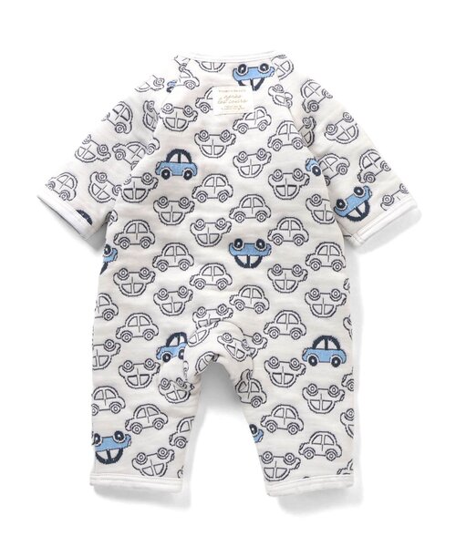 apres les cours（アプレレクール）の「キルトジャガードカバーオール（ロンパース・キッズ・アイボリー/ピンク・60/70/80）」の9枚目の写真