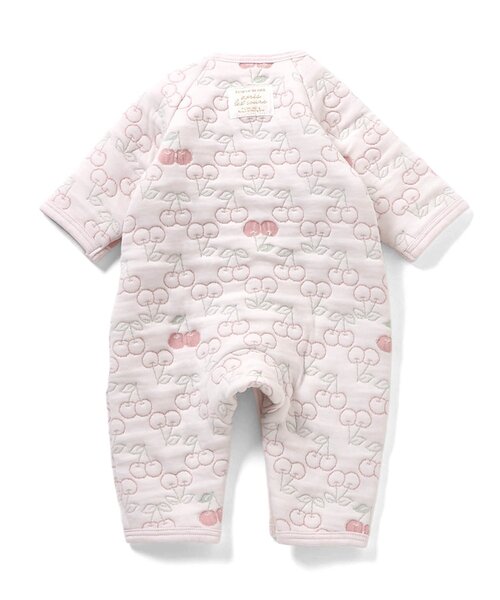 apres les cours（アプレレクール）の「キルトジャガードカバーオール（ロンパース・キッズ・アイボリー/ピンク・60/70/80）」の8枚目の写真