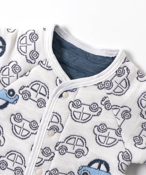 apres les cours（アプレレクール）の「キルトジャガードカバーオール（ロンパース・キッズ・アイボリー/ピンク・60/70/80）」の7枚目の写真