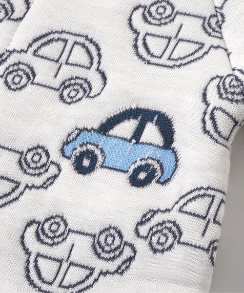 apres les cours（アプレレクール）の「キルトジャガードカバーオール（ロンパース・キッズ・アイボリー/ピンク・60/70/80）」の5枚目の写真