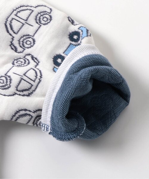 apres les cours（アプレレクール）の「キルトジャガードカバーオール（ロンパース・キッズ・アイボリー/ピンク・60/70/80）」の3枚目の写真