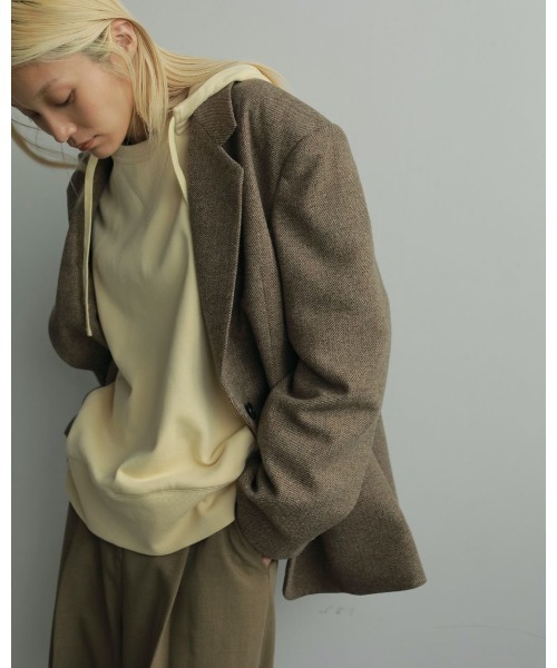 anuke（アンヌーク）の「anuke Over Sweat Parka 62520612（パーカー・レディース・ネイビー/グレー/オフホワイト・FREE）」の13枚目の写真