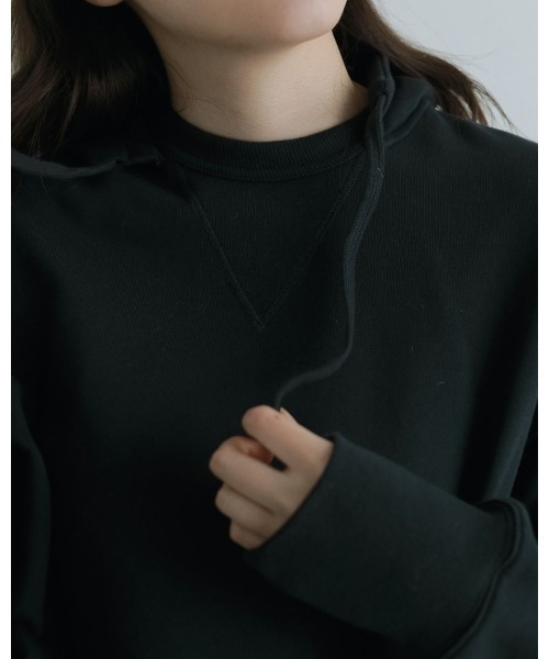 anuke（アンヌーク）の「anuke Over Sweat Parka 62520612（パーカー・レディース・ネイビー/グレー/オフホワイト・FREE）」の8枚目の写真