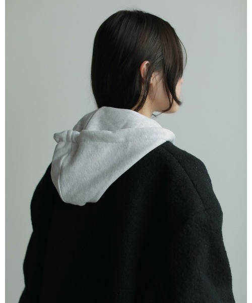 anuke（アンヌーク）の「anuke Over Sweat Parka 62520612（パーカー・レディース・ネイビー/グレー/オフホワイト・FREE）」の6枚目の写真