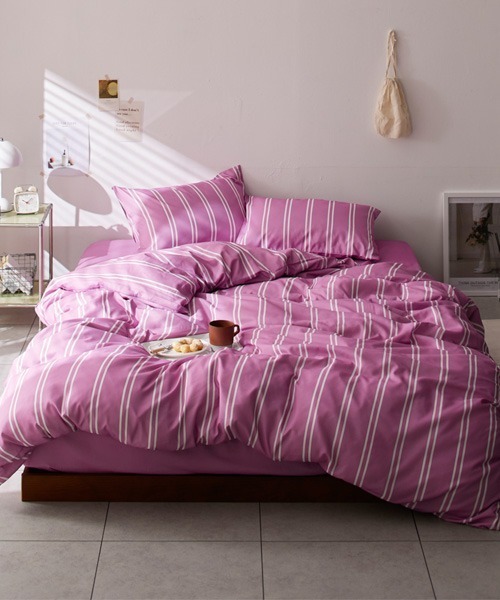 ストライプ柄布団カバーセット│シングル2点セット（寝具）｜COCOPLATZ