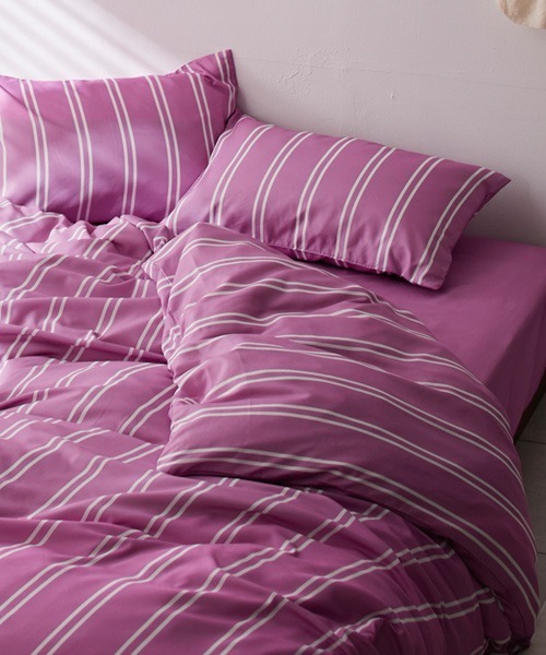 ストライプ柄布団カバーセット│シングル2点セット（寝具）｜COCOPLATZ