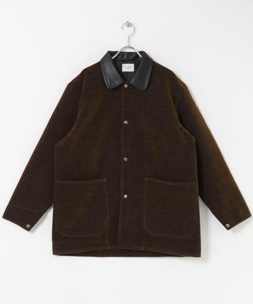 URBAN RESEARCH DOORS（アーバンリサーチドアーズ）の「インディゴモール ワークジャケット（その他アウター・メンズ・ブラウン/ネイビー・MEDIUM/LARGE）」の10枚目の写真