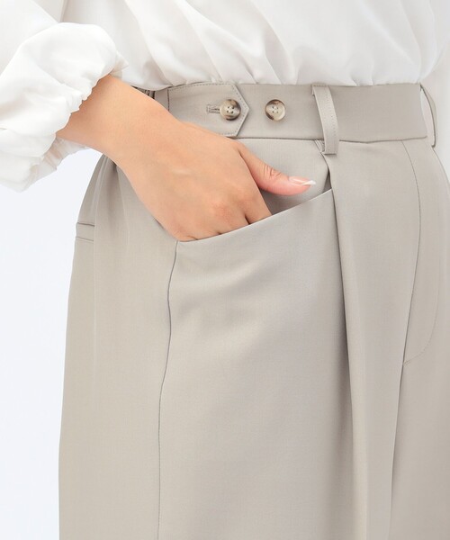 BEAMS HEART(ビームスハート)の「【セレモニー・ハレの日】リラックス テーパード パンツ(セットアップ対応)(スラックス・レディース・グレー/ブラウン系その他2/ブラック・FREE)」の20枚目の写真