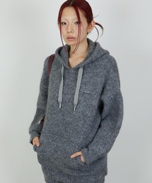 【led.tokyo】KNIT HOODIE/ニットフーディー
