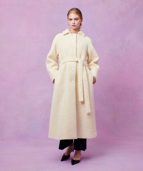 LOULOU WILLOUGHBY】ループインレーロングコート（ステンカラーコート