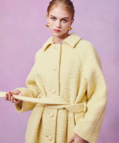 LOULOU WILLOUGHBY】ループインレーロングコート（ステンカラーコート