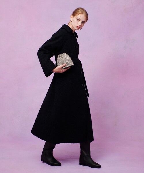 LOULOU WILLOUGHBY】ループインレーロングコート（ステンカラーコート