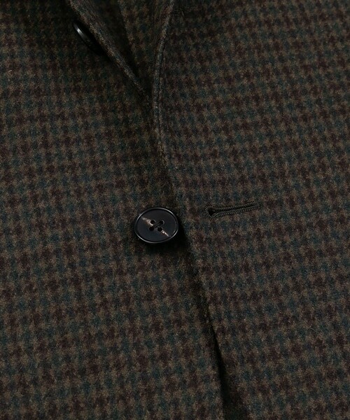 BROOKS BROTHERS（ブルックスブラザーズ）の「ウール／カシミヤ　ガンクラブチェック　段返り３釦ジャケット　TOKYO model（テーラードジャケット・メンズ・ブラウン・37SHT/39SHT/40SHT/42SHT）」の4枚目の写真