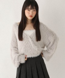カシュクールニット/レースキャミ2P 605965