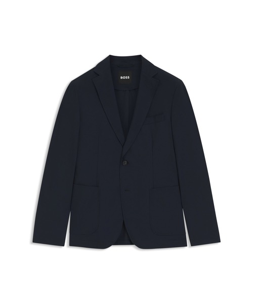 BOSS(ボス)の「パッカブル スリムフィットブレザー はっ水ストレッチファブリック(テーラードジャケット・メンズ・ダークブルー・48/46/54/44/56/50/52)」の6枚目の写真