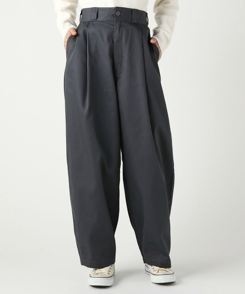 Dickies（ディッキーズ）の「Dickies/ディッキーズ コクーンワイドパンツ/バルーンワイドパンツ/ミリタリーパンツ/ユニセックス（その他パンツ・レディース・チャコールグレー/ブラック/カーキ・LARGE/MEDIUM）」の17枚目の写真