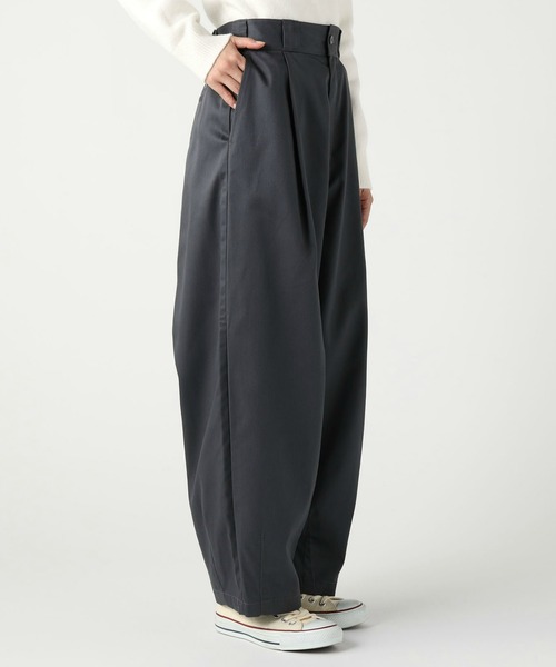 Dickies（ディッキーズ）の「Dickies/ディッキーズ コクーンワイドパンツ/バルーンワイドパンツ/ミリタリーパンツ/ユニセックス（その他パンツ・レディース・チャコールグレー/ブラック/カーキ・LARGE/MEDIUM）」の18枚目の写真