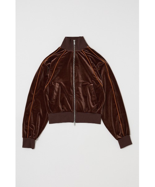 MOUSSY(マウジー)の「VELOUR TRACK トップス(ジャージ・レディース・ブラウン/ネイビー/オフホワイト・FREE)」の20枚目の写真