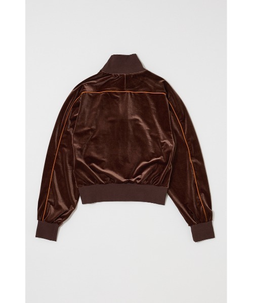 MOUSSY(マウジー)の「VELOUR TRACK トップス(ジャージ・レディース・ブラウン/ネイビー/オフホワイト・FREE)」の21枚目の写真