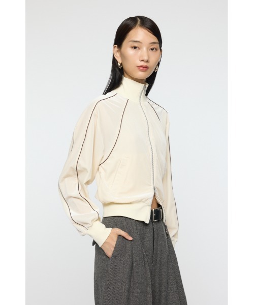 MOUSSY(マウジー)の「VELOUR TRACK トップス(ジャージ・レディース・ブラウン/ネイビー/オフホワイト・FREE)」の7枚目の写真