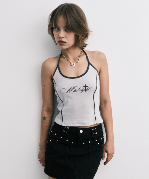 Midnight Move(ミッドナイトムーブ)の「line top (grey)(Tシャツ/カットソー・レディース・その他・FREE)」の1枚目の写真
