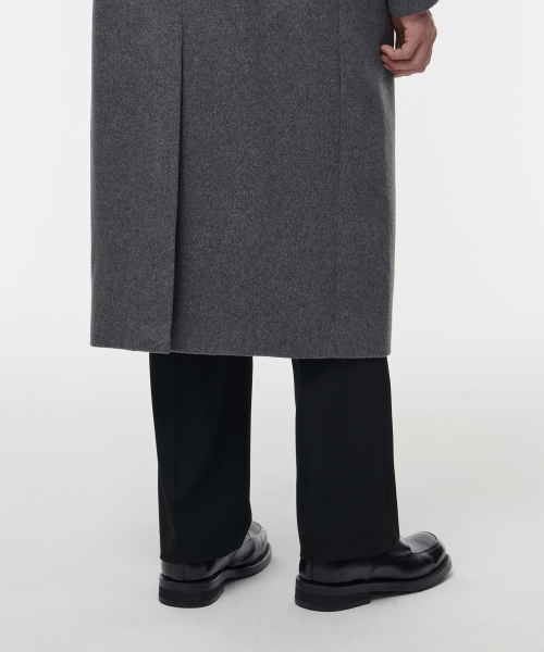 MUSINSA STANDARD（ムシンサスタンダード）の「カシミアブレンドパパショルダーシングルロングコート[ミディアムグレー]（チェスターコート・メンズ・その他・MEDIUM/LARGE/X-LARGE/XX-LARGE）」の10枚目の写真
