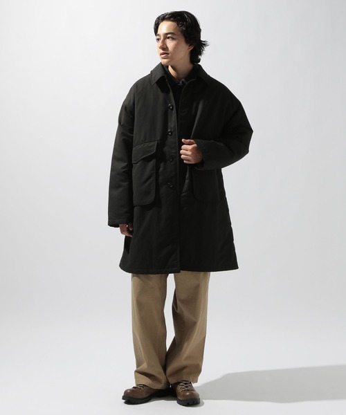 niko and...（ニコアンド）の「中綿パッチステンカラーコート（ステンカラーコート・メンズ・ベージュ/ブラック・MEDIUM/LARGE）」の17枚目の写真