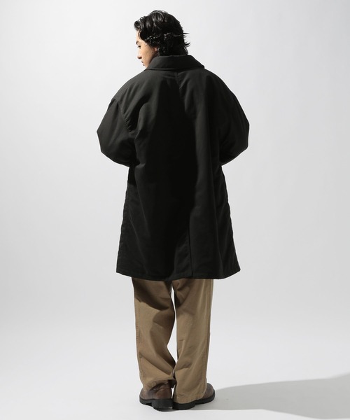 niko and...（ニコアンド）の「中綿パッチステンカラーコート（ステンカラーコート・メンズ・ベージュ/ブラック・MEDIUM/LARGE）」の18枚目の写真