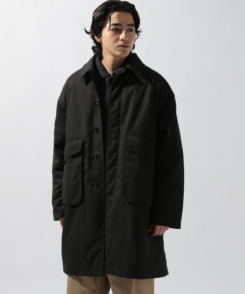 niko and...（ニコアンド）の「中綿パッチステンカラーコート（ステンカラーコート・メンズ・ベージュ/ブラック・MEDIUM/LARGE）」の19枚目の写真