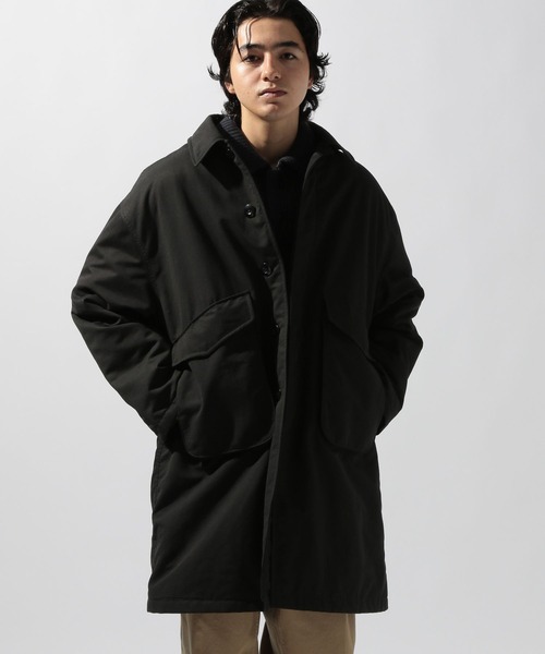 niko and...（ニコアンド）の「中綿パッチステンカラーコート（ステンカラーコート・メンズ・ベージュ/ブラック・MEDIUM/LARGE）」の20枚目の写真