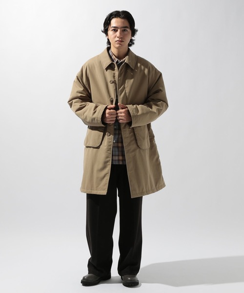 セール】中綿パッチステンカラーコート（ステンカラーコート）｜niko