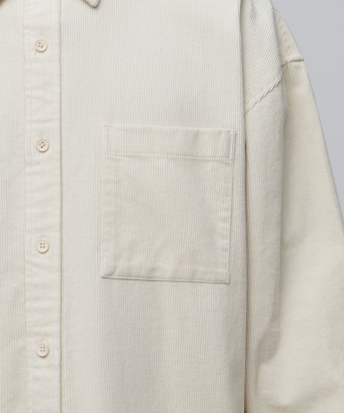 MUSINSA STANDARD（ムシンサスタンダード）の「オーバーサイズコーデュロイシャツ[クリーム]（シャツ/ブラウス・メンズ・その他・MEDIUM/LARGE/X-LARGE/XX-LARGE）」の7枚目の写真