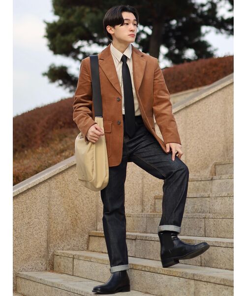 MUSINSA STANDARD（ムシンサスタンダード）の「オーバーサイズコーデュロイシャツ[クリーム]（シャツ/ブラウス・メンズ・その他・MEDIUM/LARGE/X-LARGE/XX-LARGE）」の14枚目の写真