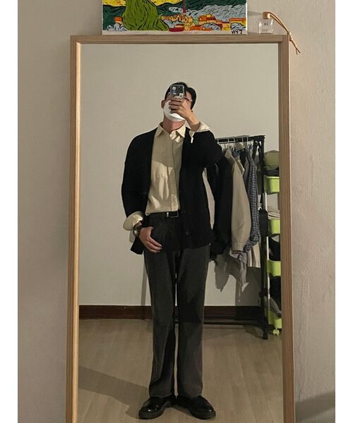 MUSINSA STANDARD（ムシンサスタンダード）の「オーバーサイズコーデュロイシャツ[クリーム]（シャツ/ブラウス・メンズ・その他・MEDIUM/LARGE/X-LARGE/XX-LARGE）」の17枚目の写真