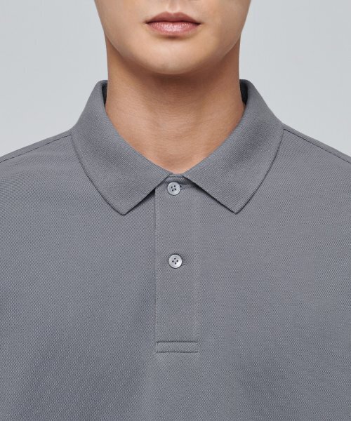 MUSINSA STANDARD(ムシンサスタンダード)の「ベーシックピケポロシャツ【グレー】(ポロシャツ・メンズ・その他・SMALL/MEDIUM/LARGE/X-LARGE)」の4枚目の写真