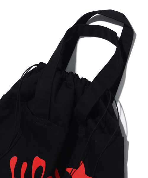 YOUHEE（ユヒ）の「2WAY COTTON BIG BAG BLACK（エコバッグ/サブバッグ・レディース・その他・FREE）」の2枚目の写真