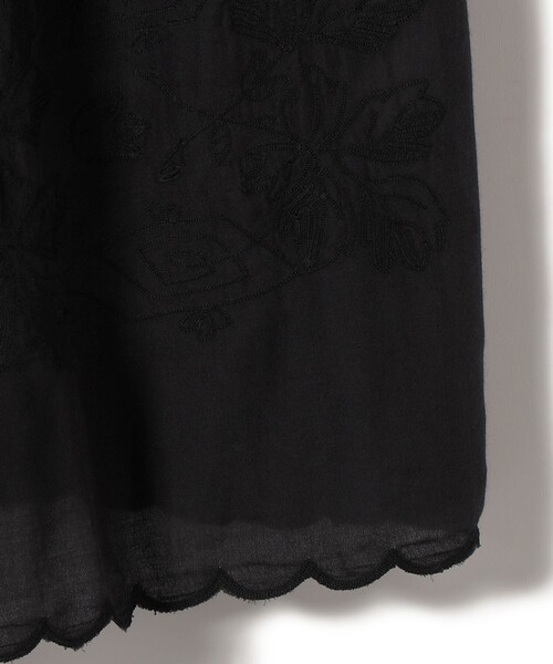 crinkle crinkle crinkle（クリンクルクリンクルクリンクル）の「crinkle crinkle crinkle:〈手洗い可能〉エンブロイダリー キャミ ドレス（ワンピース・レディース・ブラック・ONE SIZE）」の8枚目の写真