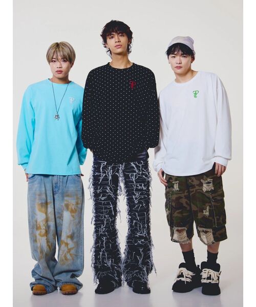 セール】【PSYCHIC FEVER × EVRIS】オーバーサイズサーマルロンT（T