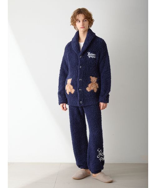 Gelato Pique ネイビー ルームウェア gelato pique（ジェラートピケ）の「【UNISEX】裏毛ワンポイントプル