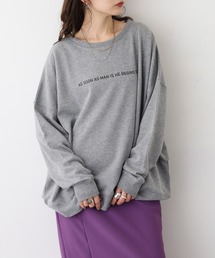 NARNAD ビッグシルエットプリントトレーナー