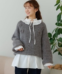 flower | ウォーミングローズニット(ニット/セーター)