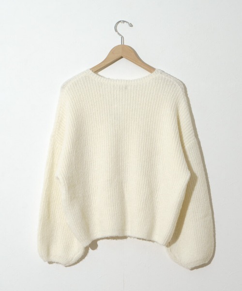 flower（フラワー）の「ウォーミングローズニット（ニット/セーター・レディース・ホワイト/グレー・FREE）」の16枚目の写真