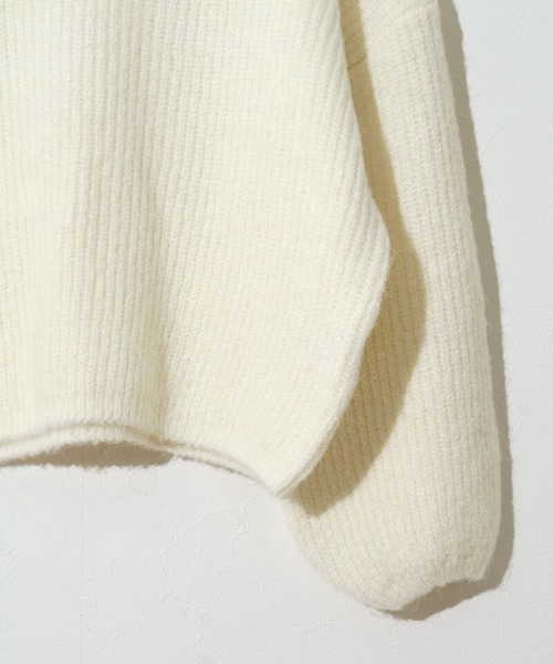 flower（フラワー）の「ウォーミングローズニット（ニット/セーター・レディース・ホワイト/グレー・FREE）」の20枚目の写真