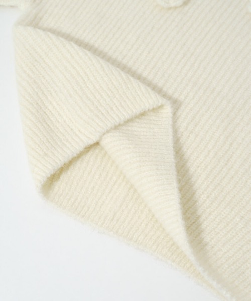 flower（フラワー）の「ウォーミングローズニット（ニット/セーター・レディース・ホワイト/グレー・FREE）」の21枚目の写真