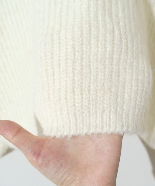 flower（フラワー）の「ウォーミングローズニット（ニット/セーター・レディース・ホワイト/グレー・FREE）」の22枚目の写真