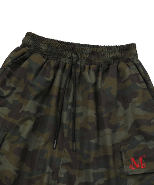 MUCENT(ムセント)の「カモカゴパンツ ミリタリー ポリエステル ナイロン バミューダ ハーフパンツ 男女共用(その他パンツ・レディース・カーキ・FREE)」の4枚目の写真