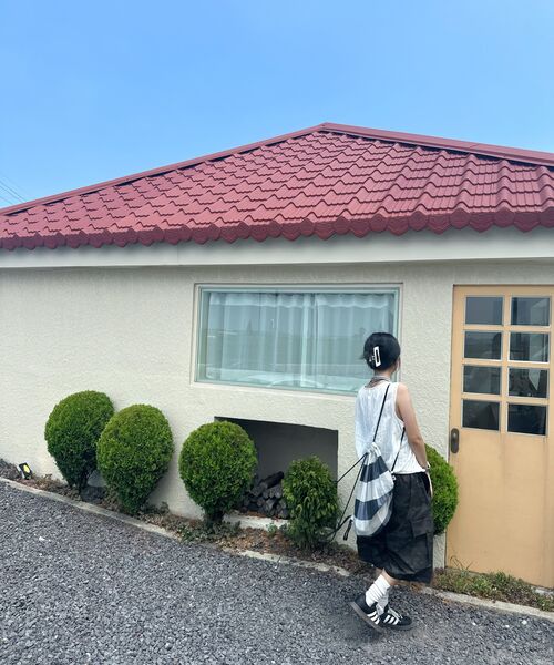 MUCENT(ムセント)の「カモカゴパンツ ミリタリー ポリエステル ナイロン バミューダ ハーフパンツ 男女共用(その他パンツ・レディース・カーキ・FREE)」の11枚目の写真