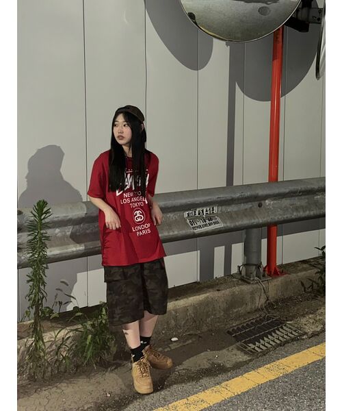 MUCENT(ムセント)の「カモカゴパンツ ミリタリー ポリエステル ナイロン バミューダ ハーフパンツ 男女共用(その他パンツ・レディース・カーキ・FREE)」の14枚目の写真